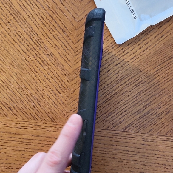 Purple And Black Samsung tablet A7 lite 8.7 inch 3 heavy duty case - Picture 3 of 3